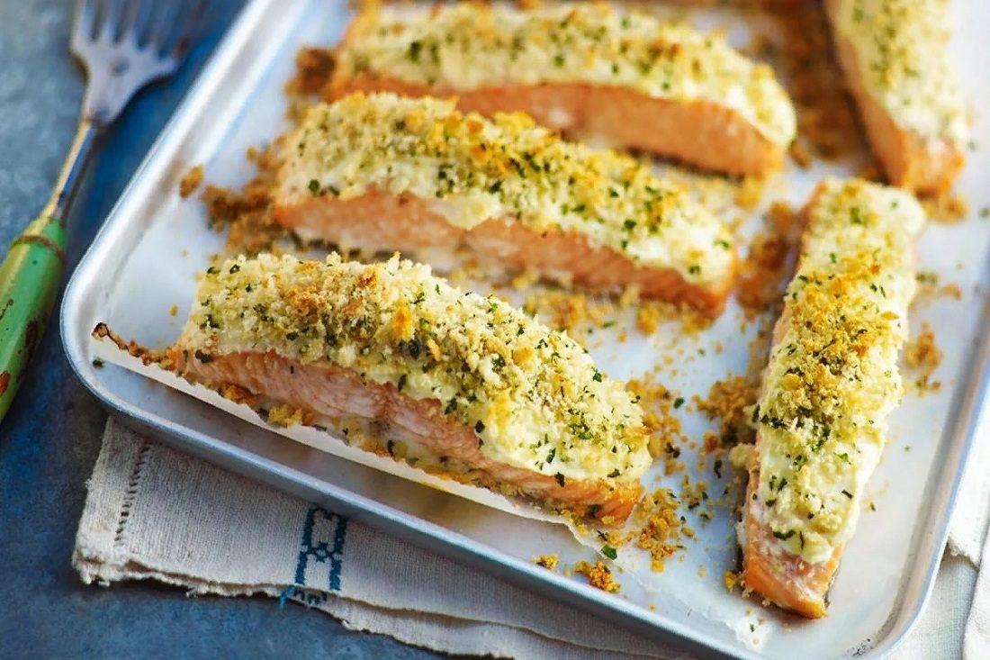 Форель в духовке под сыром