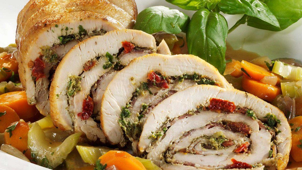 Рулеты с индейкой