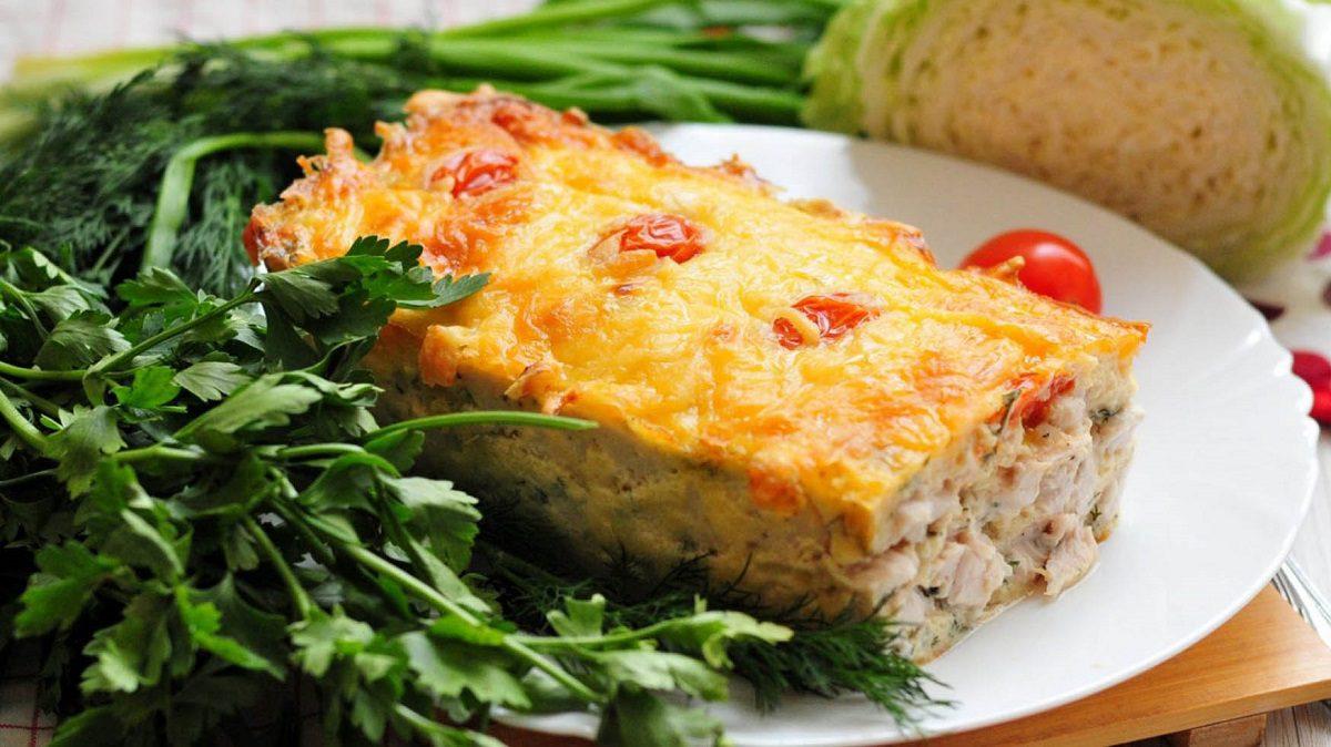 Запеканка из куриной грудки