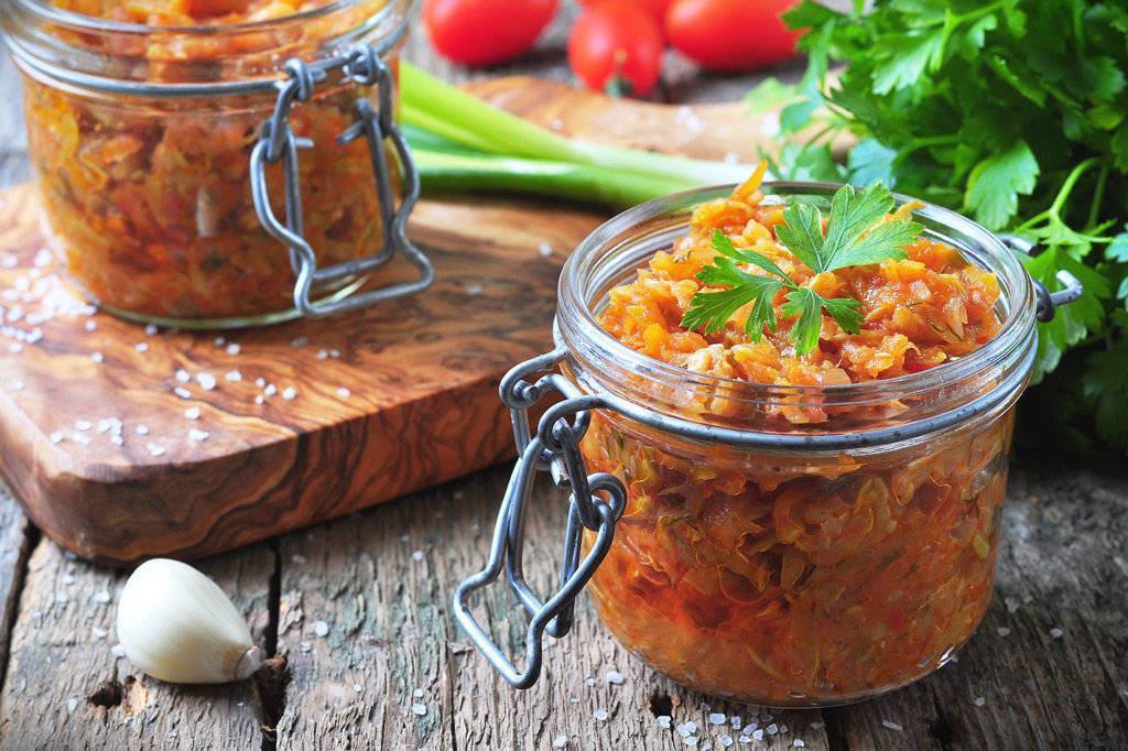Кабачково-баклажанная икра на зиму